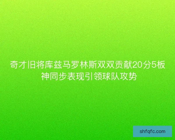 奇才旧将库兹马罗林斯双双贡献20分5板 神同步表现引领球队攻势