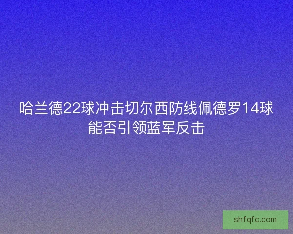 哈兰德22球冲击切尔西防线佩德罗14球能否引领蓝军反击
